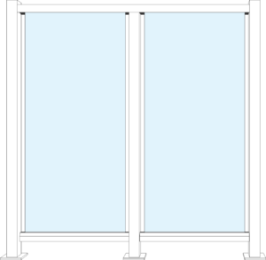 Glass Privacy Wall 2D