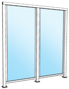 Glass Privacy Wall 3D