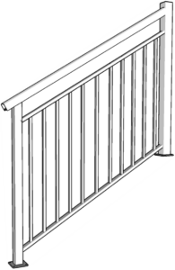 Picket Double Stair3D